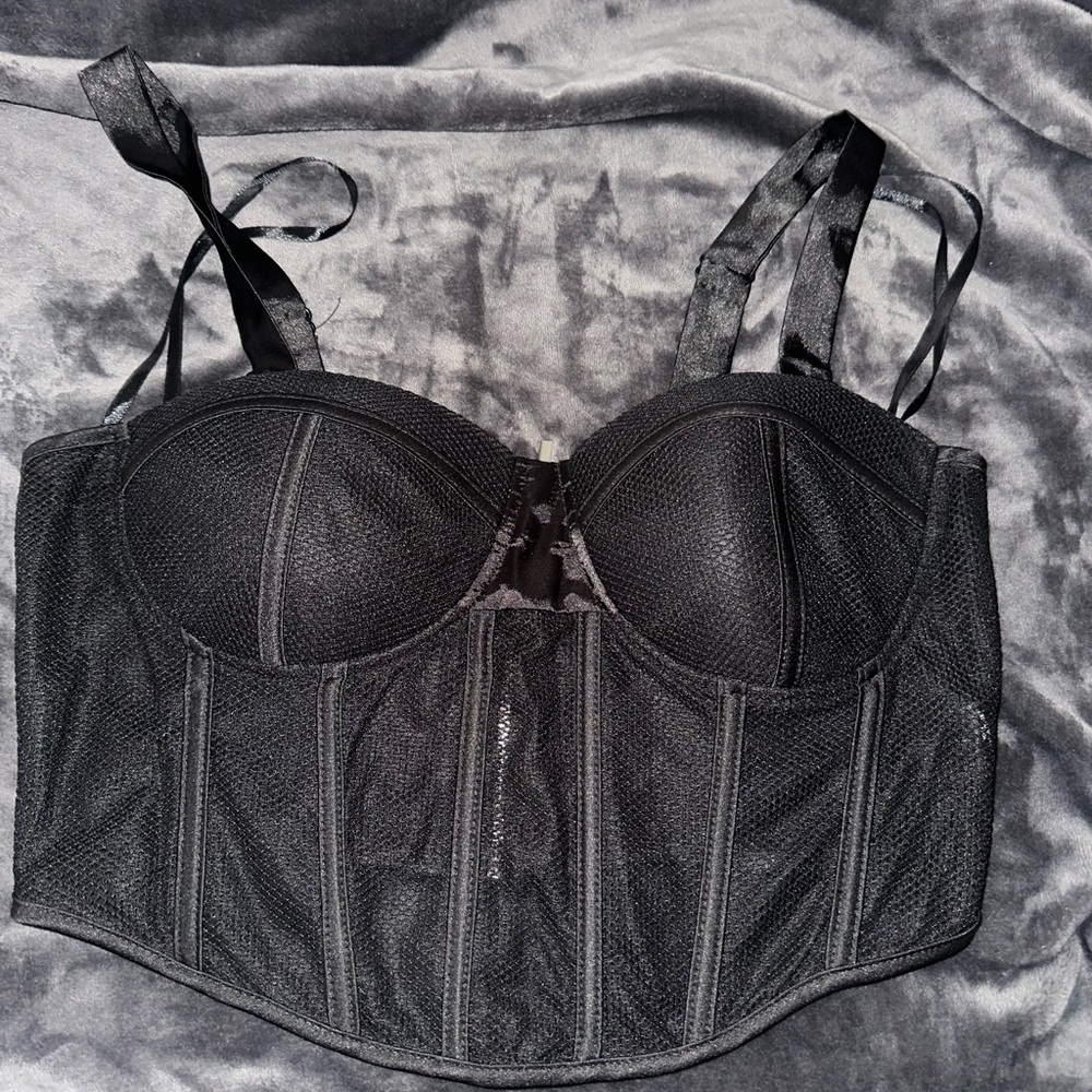Elegant Black Corset Top